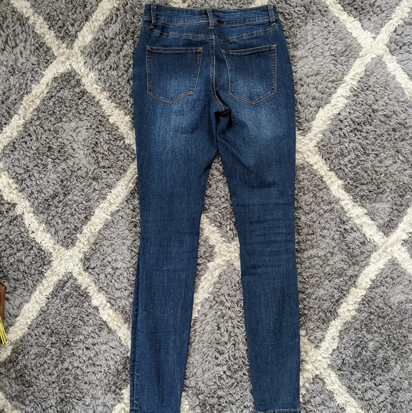 Maurices Distressed Denim Jegging Skinny Jean Women's S Long - Picture 5 of 6